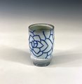 Blue and White Floral Cup
