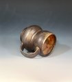 Dark Brown Wood Fired Belted Mug