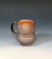 Dark Brown Wood Fired Belted Mug