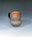 Dark Brown Wood Fired Belted Mug