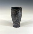 Dark Brown Peony Cup