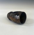 Dark Brown Carved Bubble Cup