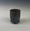 Dark Brown Peony Bubble Cup