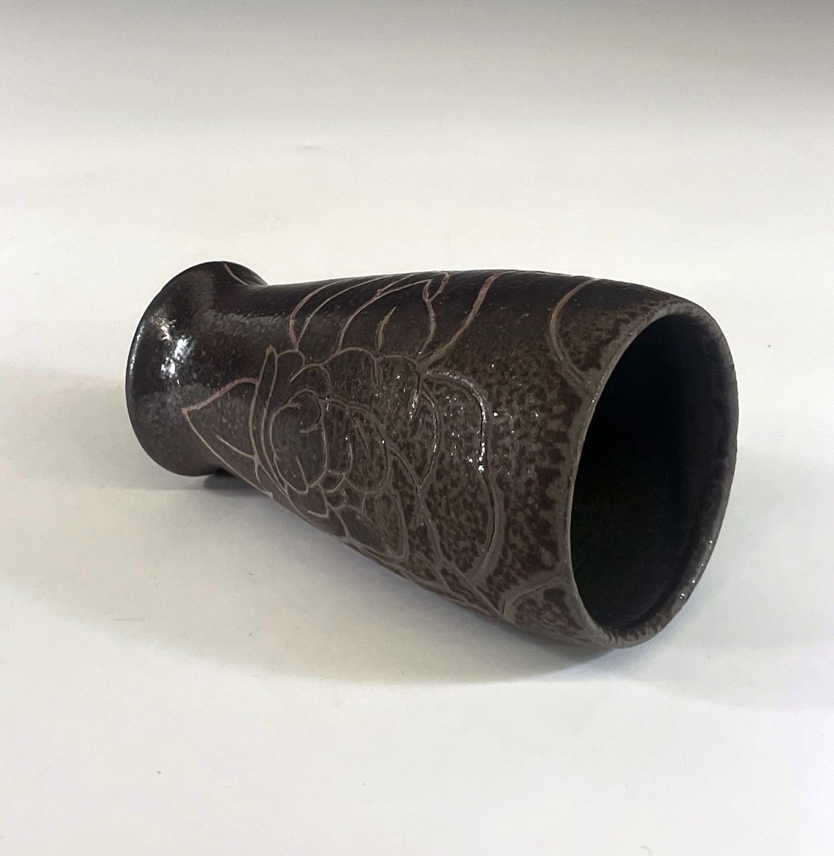 Dark Brown Peony Bubble Cup