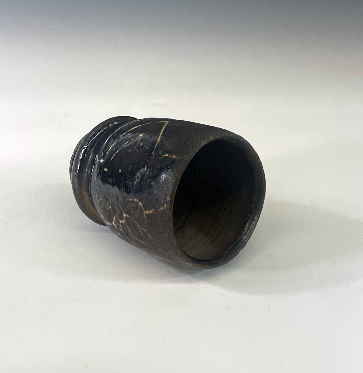 Dark Brown Peony Bubble Cup