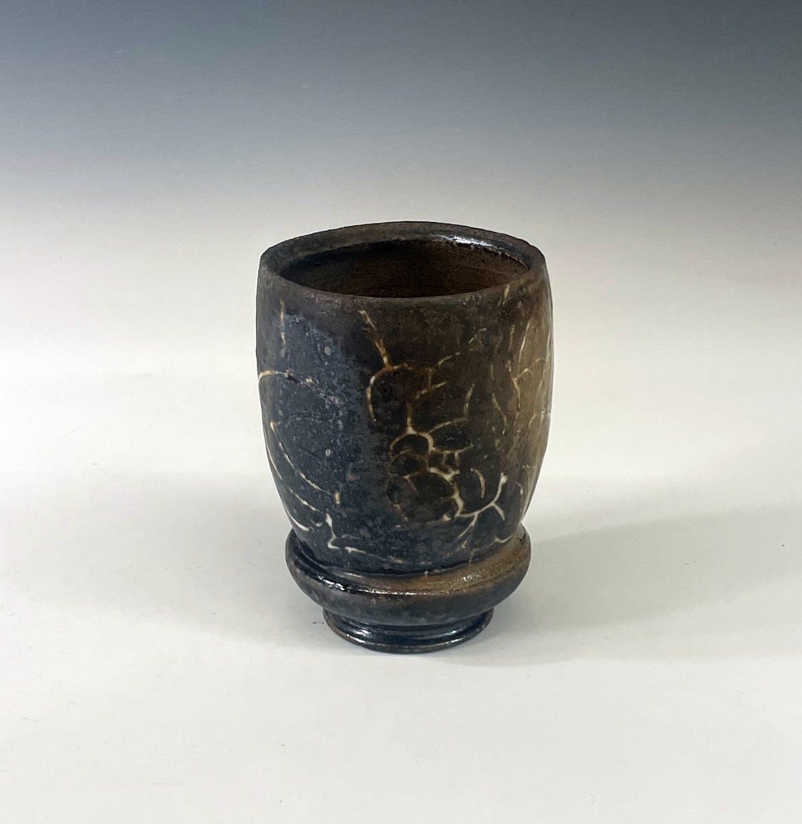 Dark Brown Peony Bubble Cup