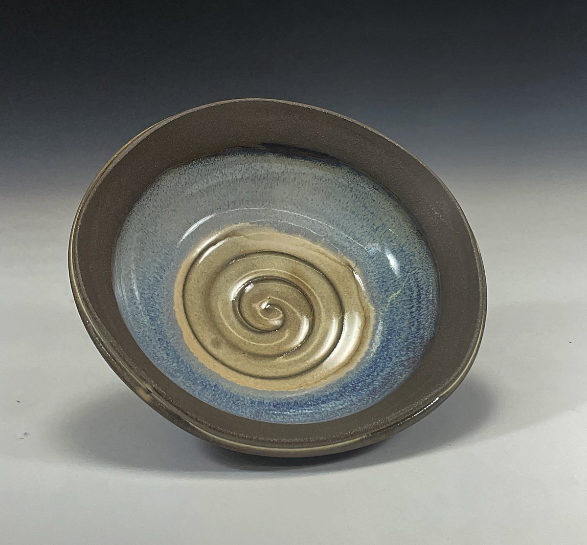 Dark Brown Waved Rim Bowl