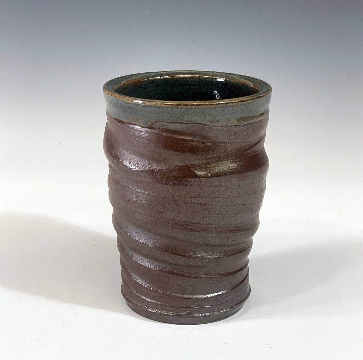 Dark Brown Waved Tumbler