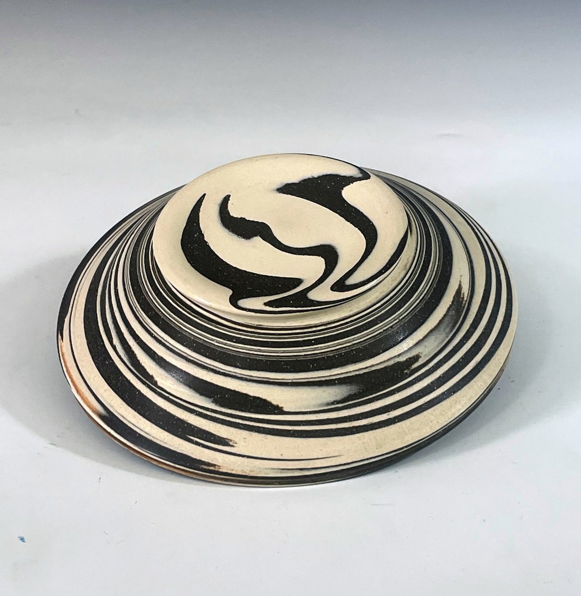 Marbled Shallow Bowl 