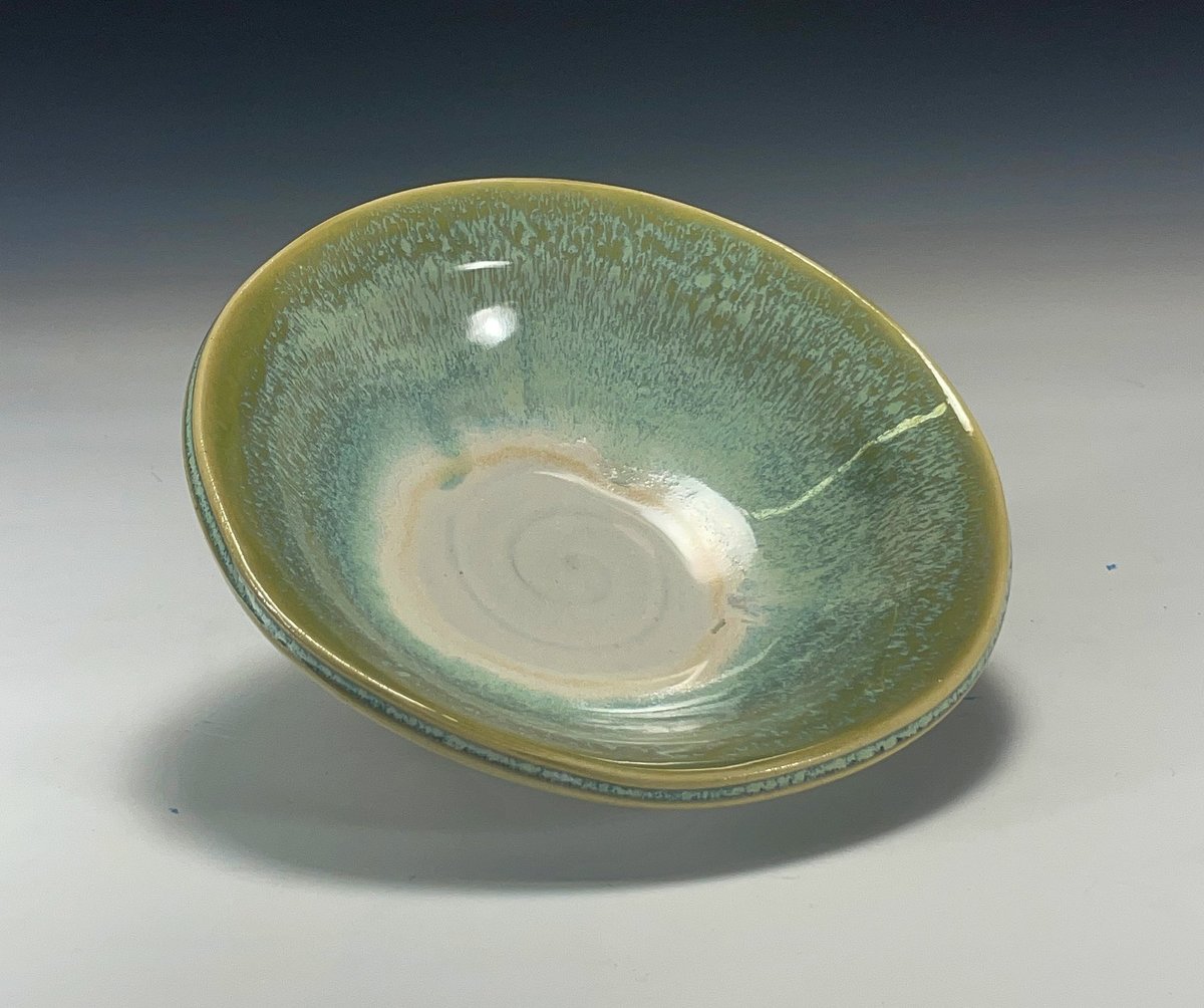 Tropic Frost wave rimmed bowl